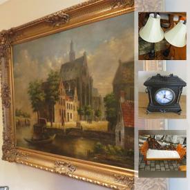 MaxSold Auction: This online auction features faux plants, wall art, lamps, decor, clocks, candle holders, tapestry, rugs, mirrors, and much more!