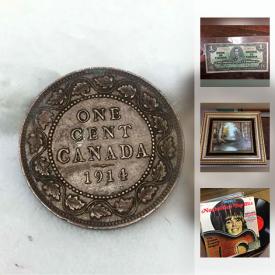 MaxSold Auction: This online auction features collectible coins, records, comic books, headphones, jewelry, books, battery charger, ceiling light, bookcases, Pokemon cards, and much more!