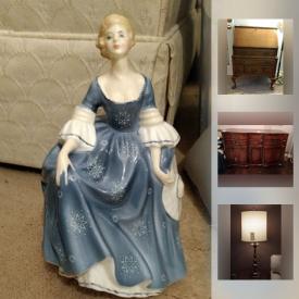 MaxSold Auction: This online auction features china, silver, antique furniture, royal doulton, household appliance, lighting fixture, clothes, artwork, jewelry, collectibles, decor and much more!