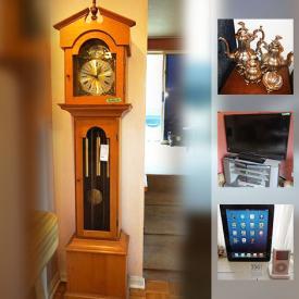 MaxSold Auction: This MaxSold online downsizing auction featured Ornate Antique Brass Bed, Concrete Lion, Grandmother Clock, Stone Statues from Kenya, Ipod and Ipad, Hardy Boys Books, Electric Piano, Dyson Vacuum, Sony TV and Speaker Set, Art, Rugs, Cedar Chest and much more!