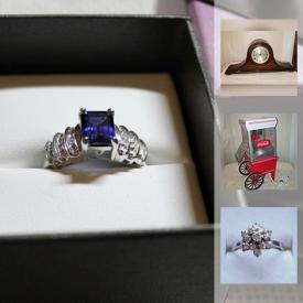 MaxSold Auction: This online auction features Milk jug pottery, Old postage stamp album, Alpine harmonica, Coca Cola Popcorn maker, Antique Sessions Mantle Clock, Antique Youth Size Rocker, sterling rings, Diamond Cluster 14K White Gold Ring, 1 Troy Oz .999 Fine Silver Bar, Royal Worcester Evesham Oval Serving Dish, and much more!