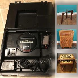 MaxSold Auction: This online auction features vintage furniture, sewing machine, CD tower, croquet set, bicycle, toboggan, indoor grills, Sega Genesis, lawn sprinklers, and much more...