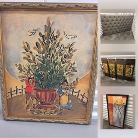 MaxSold Auction: This online auction features household items such as wall art, mirrors, lamps, pillows and covers, kitchen; lawn and garden; electronics and much more!