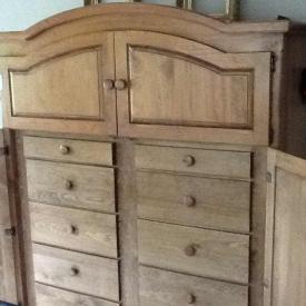 MaxSold Auction: This auction features a leather sofa, large appliances, automatic chain saw, mantle clock, vases from Italy, collection of frames, GE Profile fridge, furniture, lamps and much more!