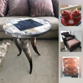 MaxSold Auction: This downsizing online auction features books, microscope, artwork, jewelry, clothing, travel bags, microwave, sports equipment, office supplies, dehumidifiers, blankets, and much more!