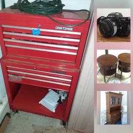 MaxSold Auction: This online auction features original signed watercolors by Kitty Hammond, This End Up bunk beds, childrens desk and shelf, Minolta 35mm camera and lens, wrought iron patio set and much more!