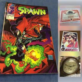 MaxSold Auction: This online auction features COLLECTIBLE: Post cards; comics; sports memorabilia; Mad magazine; currency and coins; glass vases; vintage/antique books; toys; die cast; tins; model kits; LP's; marbles; antique gloves; hankies and much more!