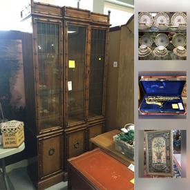 MaxSold Auction: This online auction features CHINA: 40 pieces Haviland "Clinton"; Meito; Sanyo "Regency" plates; White and gold sets by Noritake Limoges and Bavarian; Noritake "Blue Ridge"; Franciscan pink floral 128 piece set; 70 pieces Gold Castle dish set; 37 pieces Mitterteich "Springtime", Bavaria; 28 pieces Mikasa and more! GLASS/CRYSTAL: Crystal stemware and serving pieces; red glass stemware and tumblers; Amber glass; depression glass; milk glass; pressed glass punch bowl sets and more! COLLECTIBLE: Dolls - Cabbage Patch, Madame Alexander, Madison Lee; Avon; Coca Cola; Capodimonte florals; Corning, Pyrex; Fire King; vinyl and much more!