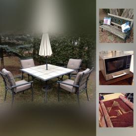 MaxSold Auction: This online auction features outdoor furniture, ladders, barbecue, garden tools, CDs, costume jewelry, DVDs, VHS tapes, glassware, records, pet care supplies, wall art, shelving units, toys, and much more!