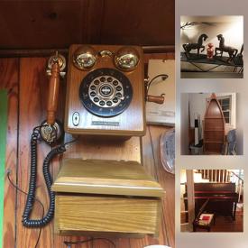 MaxSold Auction: This online auction features glassware, decor, printer, suitcases, wall art, sports equipment, rugs, pet supplies, bookshelves, outdoor decor, and much more!