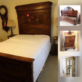 MaxSold Auction: This online auction features antique Victorian furniture and wall clock, antique Chippendale commode, lamps, large LG monitor and much more!