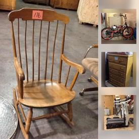 MaxSold Auction: This online auction includes furniture such as trundle bed frame, laminate dresser, and computer desk, outdoor fun such as children’s bicycles, basketball stand, and scooter, glassware, kitchenware, Sharp microwave, Ballista surround sound system, metal shelving, board games, vehicle repair parts, CDs, DVDs and much more!