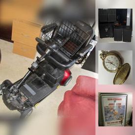 MaxSold Auction: This online auction features watches, bobble heads, Bluetooth headphones, books, collectibles, speakers, posters, lamps, tools, TVs, printers, DVDs, cameras, and much more!