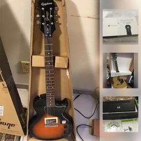 MaxSold Auction: This online auction features Epiphone Les Paul JR Guitar, Full Size Acoustic Guitar, Glassware, Vases, China, Collectibles, Electronics, Artwork, Decor, Kitchenware and much more!