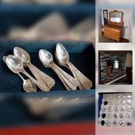 MaxSold Auction: This online auction features Antique Sofa, Gemstones, Vintage Singer Sewing Machine, Sterling and Plate Flatware, 1926 Qualitor Gas Stove, Tappan Vintage Stove, Karaoke Machine, Master Forge Grill, Outdoor Seating Set, Generac Generator, Patio Heater, and much more!