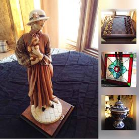 MaxSold Auction: This online auction features sterling, candle holders, figurines, chess set, sculptures, flatware, jewelry, and much more!