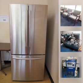 MaxSold Auction: This online auction features artworks, NIB Plastic Sorting Bins, office chairs, Saylor Beall Air Compressor, Cube Walls, Assortment of Office Supplies, Industrial Vacuum, appliances, Premier Compressed Air Dryer, office desk and chairs, electronics and much more.