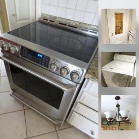 MaxSold Auction: This online auction features a dishwasher, washer and dryer, books, bookcases, lighting fixtures, storage cabinets, office desk, air cleaners, children's toys, luggage, grill, curtains and blinds, video intercom, exercise equipment, and much more!