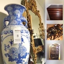 MaxSold Auction: This online auction features art such as Natasha Barnes with COA, European hand painted floor vase, and framed vintage print, furniture such as art deco secretary desk, oriental room divider, and antique scholar’s chair, metal advertising sign, life-size Tibetan statue, and much more!