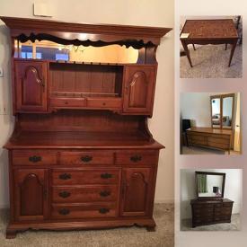 MaxSold Auction: This online auction features milk glass and crystal glassware, vintage Kodak cameras, sterling silver flatware, art glass, Dixie bedroom furniture and much more!