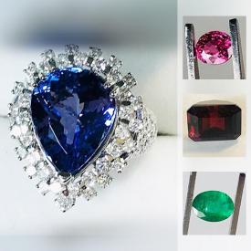 MaxSold Auction: This online auction features Gemstone and gold jewelry and loose gemstones.