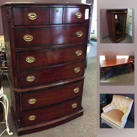 MaxSold Auction: This online auction features furniture such as filing cabinet units, Andrew Malcolm wooden dresser, wooden desk, and ottomans, office supplies, small appliances such as Keurig coffee maker, Danby microwave, and Impressa Espresso machine, electronics such as Hitachi HiFi stereo, Canon mini DV, and walkie talkies, dishware, Schlage door handle set, Dyson vacuum, and much more!