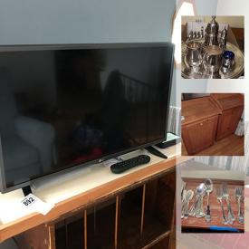 MaxSold Auction: This MaxSold Massachusetts moving online auction features Bose speakers, sterling silver serving pieces, blown glass ornaments, oriental rugs and much more.