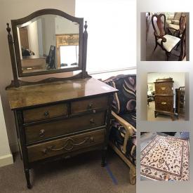 MaxSold Auction: This MaxSold Georgia Downsizing online auction features vintage furniture, antique White sewing machine and cabinet, curio cabinet, area rugs, sterling silver jewelry, drop leaf table, Lift bed and much more!