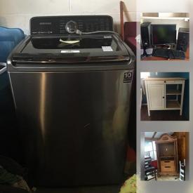 MaxSold Auction: This online auction features appliances such as KitchenAid electric stove, Whirlpool refrigerator, Kenmore Elite dryer, and Samsung washer, furniture such as 5 piece patio sectional, portable kitchen island, IJoy massage chair, and vintage wooden bench, outdoor goods such as metal pergola, outdoor chairs, and Brinkman gas grill, Craftsman lawn mower, Husky power washer, dinnerware, Dell desktop computer and much more!