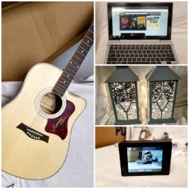 MaxSold Auction: This online auction features Girard Steel String Acoustic Guitar, Wi-Fi Sports Camera, Digital2(8-Core) Multi-Touch Tablet with Detachable Keyboard, LED Lantern, Bissell Powerclean Vacuum, LED Twinkling Holographic Ball, Turbo Sweeper, Samsung Bluetooth Headset, Sunbeam Cordless Electric Kettle, Beach Cabana, Philips Bluetooth Speaker with Clock Radio, Noma Oscillating Tower Heater, Musical Storybook and much more!