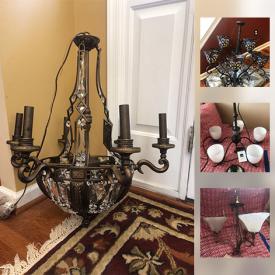 MaxSold Auction: This online auction features NEW never used and NEW in the box lighting fixtures. Chandeliers. Modern, contemporary, traditional styles, glass prism replacements and much more.