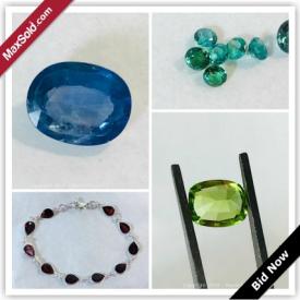 MaxSold Auction: This online auction features gemstones and gemstone jewelry, such as tourmalines, garnets, opals, amethyst, citrine, peridot, blue, green and yellow sapphires; emeralds; blue topaz; Brazilian aquamarine; Baltic amber and more!