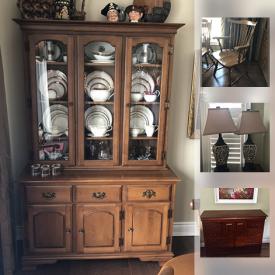 MaxSold Auction: This online auction features FURNITURE: Solid maple - bedroom suite by Oaksmith; Vilas dining room suite, coffee table and liquor cabinet; Roxton bedroom highboy chest; living room - From the Brick. ART: Robert Bateman print and more!