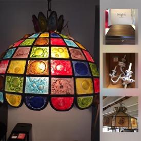 MaxSold Auction: This online auction features Lighting such as a chandelier, pendant lamps, a Bohemian glass wall sconce. Saguenay depression glass. Le Creuset ware. Crockery. Vintage purses and bags. A laser level and much more.