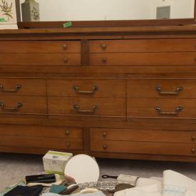 MaxSold Auction: This auction features cherry wood finish table, Cedar Chest, Upholstered Chair, Dixie dresser with mirror, Grandfather clock, original art including James Bessy Watercolour, Birks Sterling Silver Cutlery, Wedgwood china, Cups And Saucers, glassware, electronics and more!