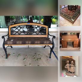 MaxSold Auction: This online auction features wrought iron patio furniture, lots of oak furniture, metal shelving, Kirby vacuums, Flemish figurine, mini Toby mugs, thimble and unicorn collections and much more!