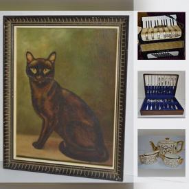 MaxSold Auction: This auction features Hohner Accordion , Vintage Bottles, Snooker Balls, Metal Signs, Dishes, Chalkware Decor, Polished Stones, Silver Rings, Brass Pluming Valves, MCM Lamps and much more!