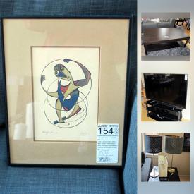 MaxSold Auction: This online auction features candles, artificial plants, lamps, IKEA furniture, framed artwork, books, flat screen TVs, radios, binoculars, board games, vacuum, glassware, flatware, coffee maker, office supplies, elliptical, power tools and much more.