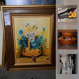 MaxSold Auction: This online auction features FURNITURE. COLLECTIBLES. ART. Sterling knife. Sporting goods. China. Glass and crystal. Jewelry. 3 guitars. Cameras. Chandeliers. Electronics. Tools. Appliances. Vintage and much more!