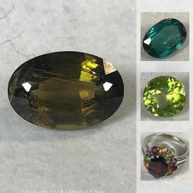 MaxSold Auction: This online auction features jewelry such as obsidian ring, freshwater pearl earrings, and aquamarine necklace, loose stones such as Canadian ammolite, natural tourmalines with COA, peridot with COA and much more!