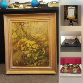 MaxSold Auction: This online auction features pottery, Japanese crystal, miniature tea pot collection, collectible plates, doll house and furniture, take-along phonograph player and much more.