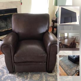 MaxSold Auction: This online auction features leather couch and ottoman, Samsung flat screen TV, king size padded leather bed, IKEA dressers, Pottery Barn Kids bedroom furniture, XBox 360, adult and children's bikes and much more!