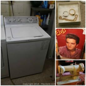 MaxSold Auction: This online auction features Beanie Babies, stuffed animals, sewing machine, decor, barbecue, electric lawnmower, washer and dryer, posters, LPs, Elvis memorabilia, VHS tapes, DVDs, jewelry and much more.