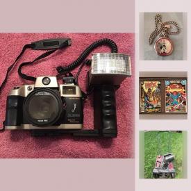 MaxSold Auction: This online auction features: camera and photo equipment; Playstation and Xbox games; electronics; Craftsman chainsaw, Toro snowblower; vintage comics books; watches including Disney themed and much more!