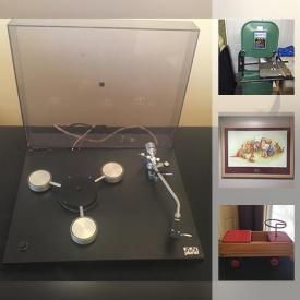 MaxSold Auction: This online auction features Craftex 15 Band Saw, Poker Table, Very Old Wood Croquet Set, Antique Toy Push Car, Winnie The Pooh 75th Anniversary Print, Dining table, Stereo System, Air Compressor, Drill Press, Raleigh Women’s Bike, Jewelry Lot and much more!