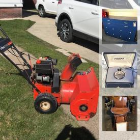 MaxSold Auction: This online auction features VINTAGE Barbies, antique cultivator, equestrian gear, antique printers cabinet, Ariens snow blower, vintage Nintendo, red depression glass, baseball cards and much more!