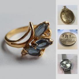 MaxSold Auction: This online auction features jewelry such as sterling silver, Waterford crystal pendant, freshwater pearls necklace, moonstone pendant, and amber necklace, vintage books, jewelry making supplies, 1974 Canadian dollar coin, ladies accessories and much more!