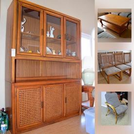 MaxSold Auction: This online auction features Wood Dining Set, Kitchenware, Patio Set, Bauhaus Sofas, Washed Oak Bedroom Set, Kitchen Appliances, Miele Vacuum, Wall Unit and much more.