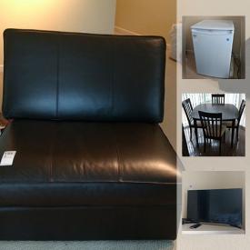 MaxSold Auction: This online auction features lots of modern furnishings, Samsung TV and stand, Danby dorm frig, flat screen TV and DVD player and much more!