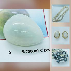 MaxSold Auction: This online auction features GEMSTONES AND JEWELRY: Aquamarines; blue, pink, green and gold Sapphires; Blue Topaz; Amethysts; Garnets; green Emeralds, Tourmaline and Peridot, Opals. Freshwater Pearl necklace. Earrings, rings, bracelets and much more!